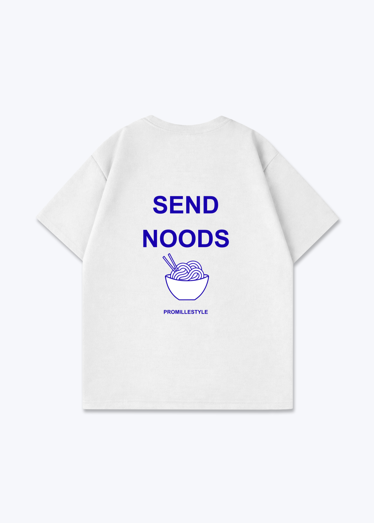 Send Noods Oversized Shirt - White Back (Designed)