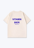 Vitamin Bier Oversized Shirt - Beige Back (Designed)