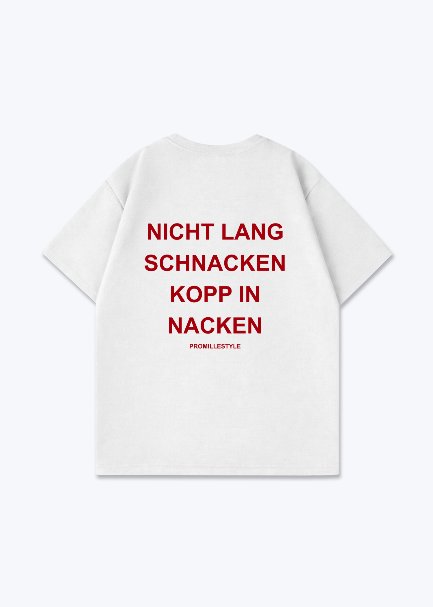 Kopf in Nacken Oversized Shirt - White Back (Designed)