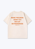 Betriebsreise Oversized Shirt - Beige Back (Designed)
