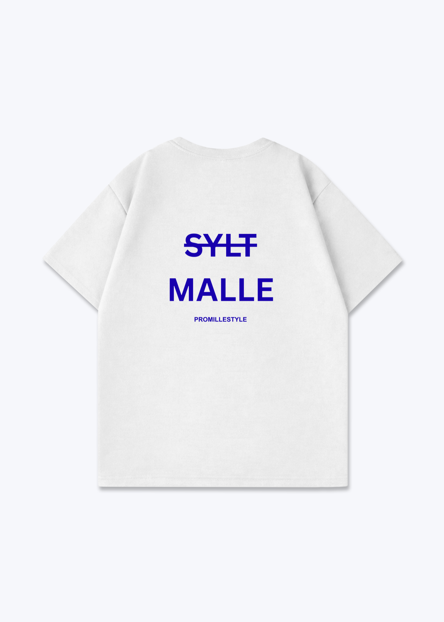Malle statt Sylt Oversized Shirt - White Back (Designed)