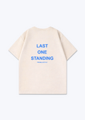 Last one Standing Oversized Shirt - Beige Back (Designed)