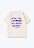 Nüchtern? Oversized Shirt - Beige Back (Designed)