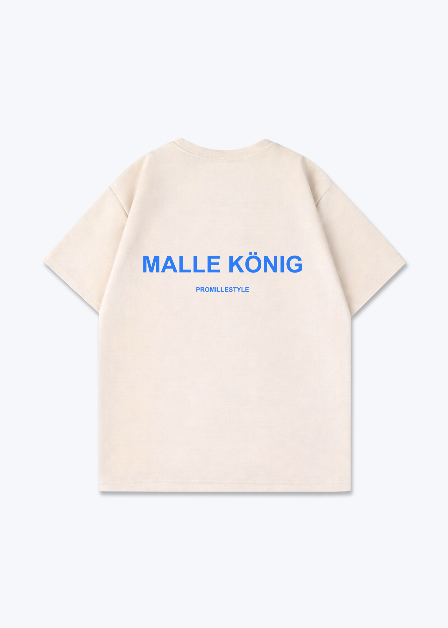 Malle König Oversized Shirt - Beige Back (Designed)