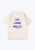 Ich liebe Malle Oversized Shirt - Beige Back (Designed)