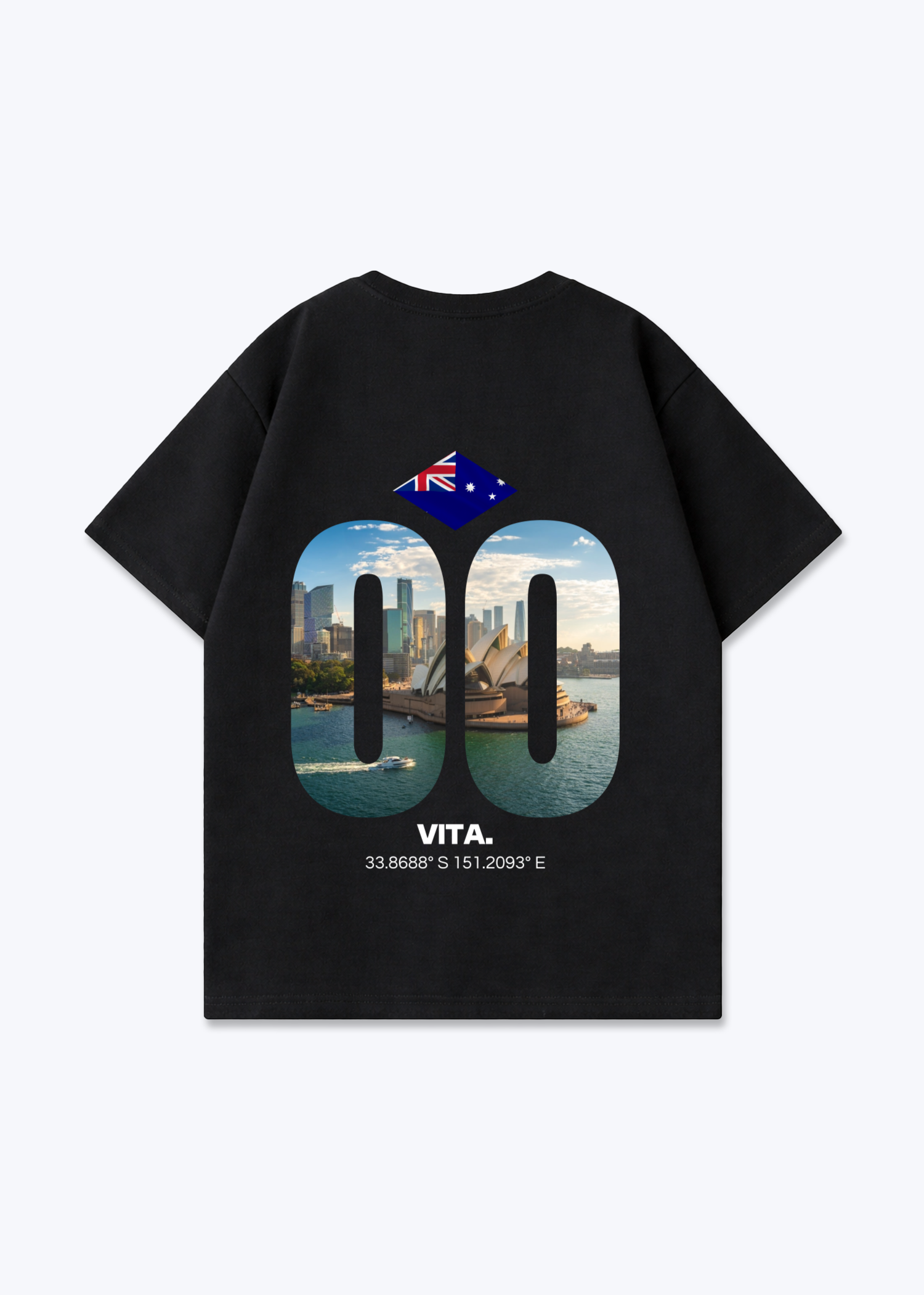 Australia Signature Oversized Shirt - Black Back (Designed)