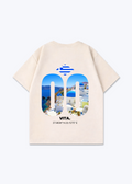 Greece Signature Oversized Shirt - Beige Back (Designed)