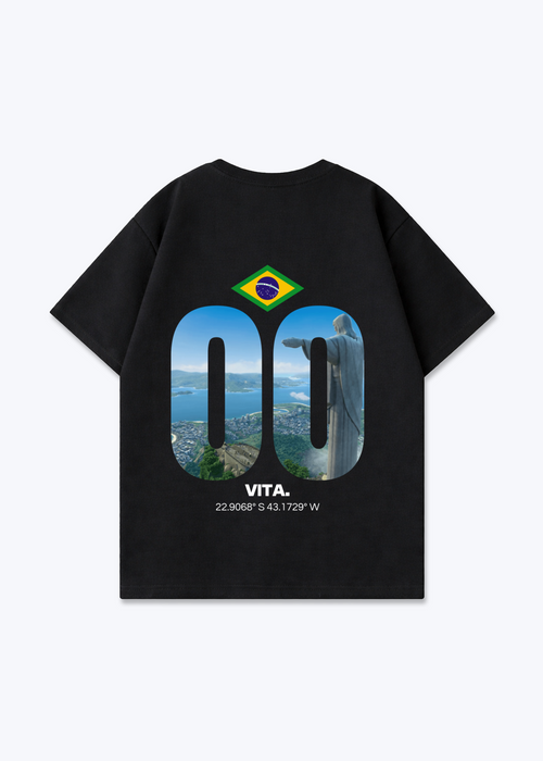 Brazil Signature Oversized Shirt - Black Back (Designed)