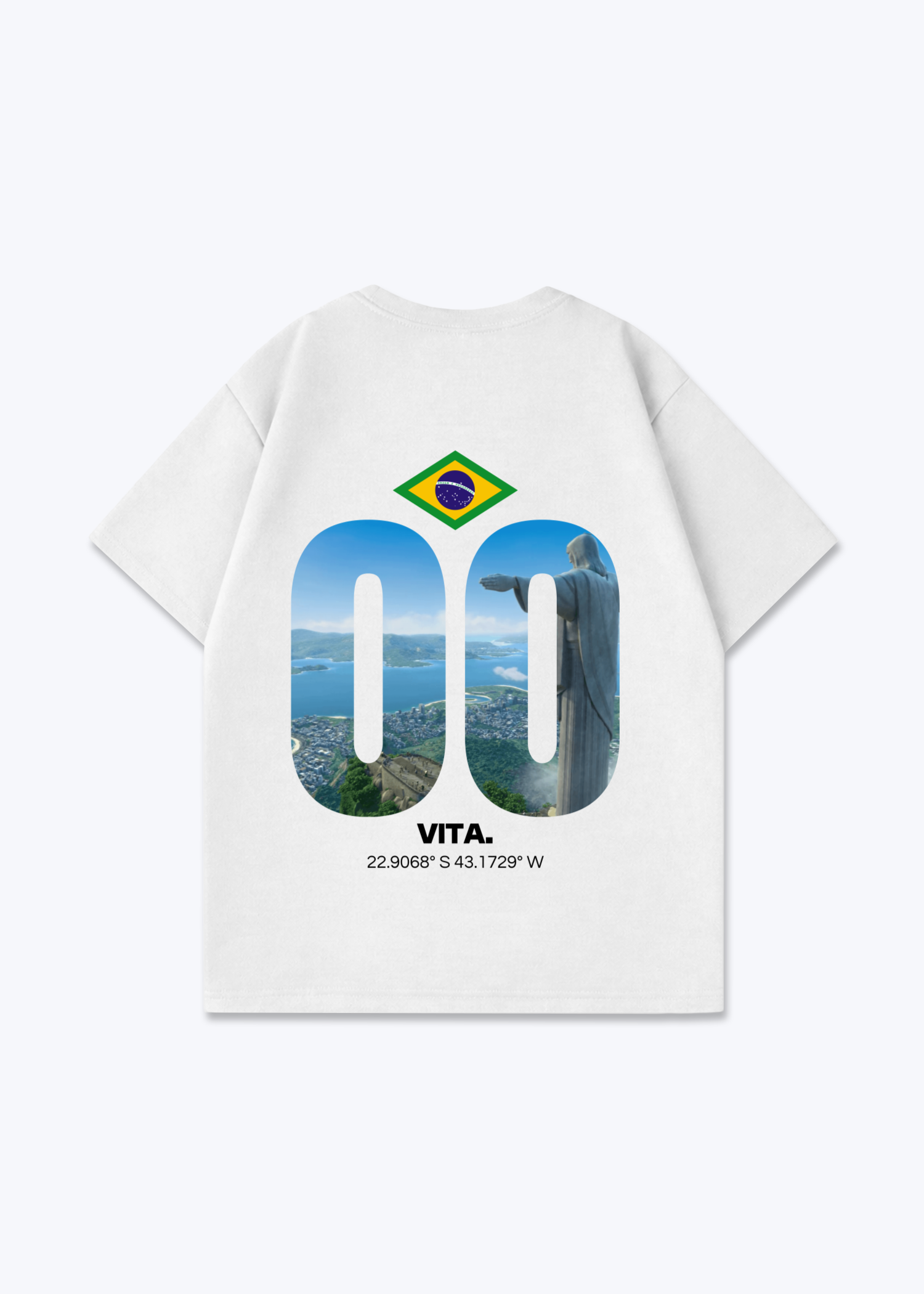 Brazil Signature Oversized Shirt - White Back (Designed)