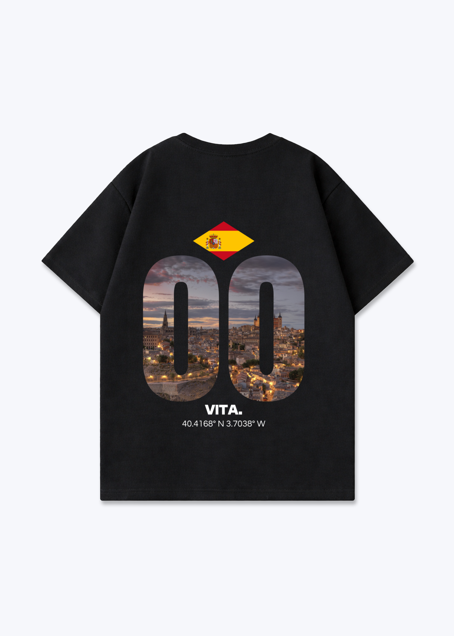 Spain Signature Oversized Shirt - Black Back (Designed)